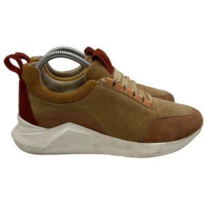 Anthropologie Tan and Brown Sneakers with Chunky Midsole